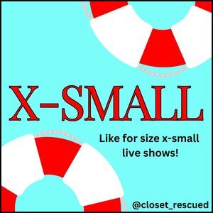 SIZE X-SMALL Live Shows! Like for notifications